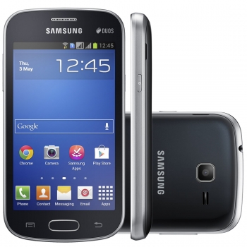 Smartphone Galaxy Trend Lite Duos S7392 Preto Dual Chip, Android, Processador de 1 Ghz, Tela de 4, 3G e WiFi - Samsung
