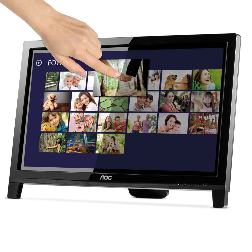 Monitor LED 19,5 Touch Screen Dois Pontos E2060VWT - AOC