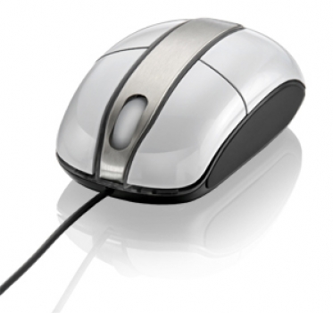 Mouse Steel Branco Piano USB MO134 - Multilaser