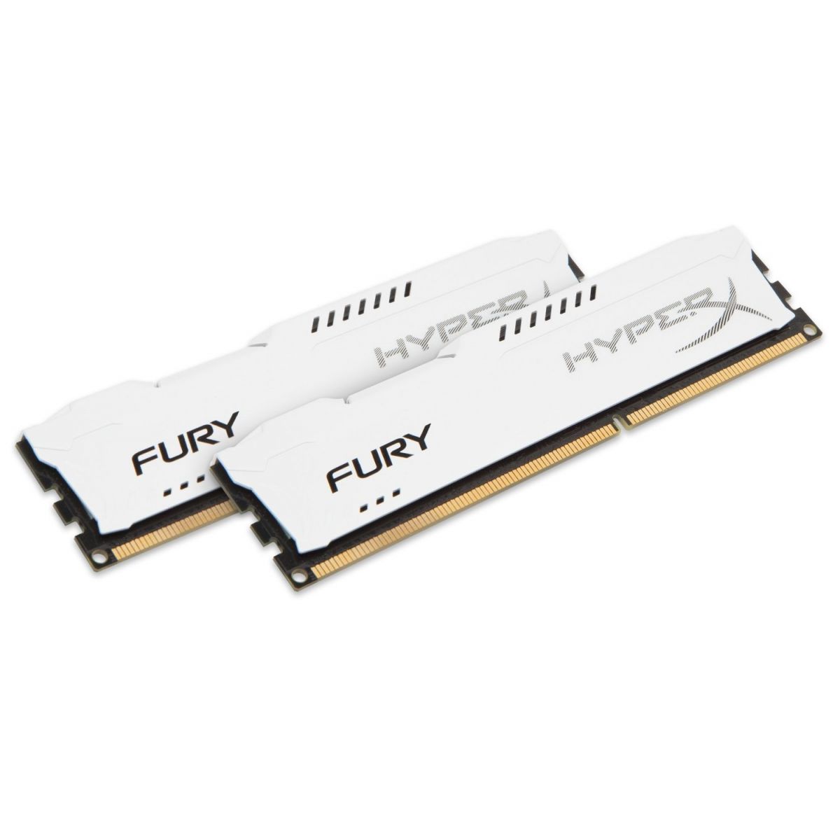 Memória 8GB 1333MHz DDR3 CL9 DIMM (2X4GB) HyperX FURY White Series HX313C9FWK2/8 - Kingston