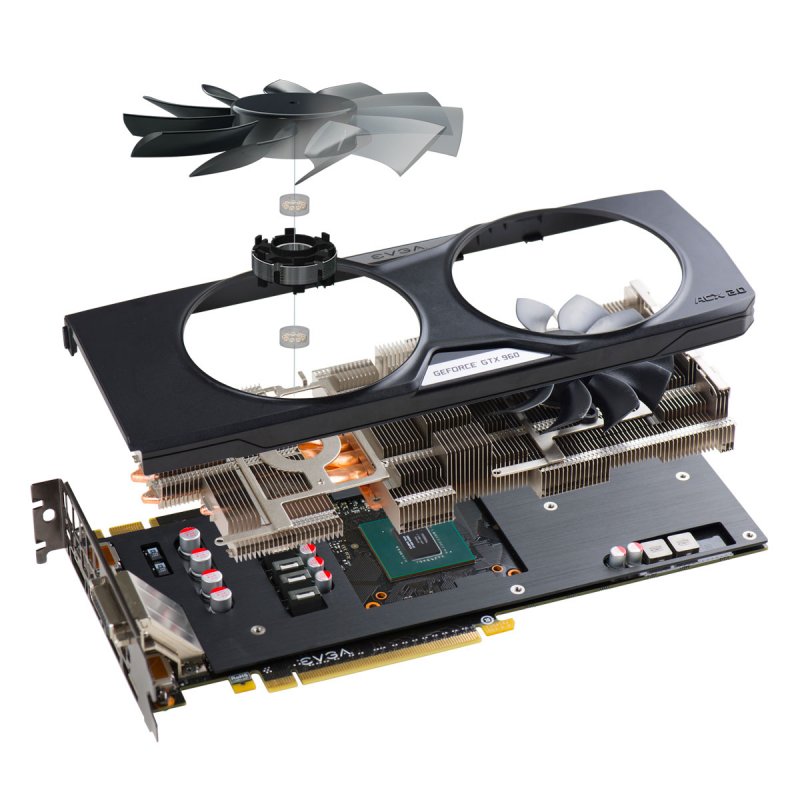 Placa de Vídeo Geforce GTX960 2GB SuperClock 128Bit DDR5 02G-P4-2966-KR - EVGA