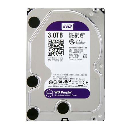 Hard Disk 3TB 3.5 Sata III 64MB Cache WD30PURX Purple - Western Digital