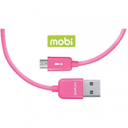 Cabo Micro USB 21682 Rosa linha Mobi - Pcyes