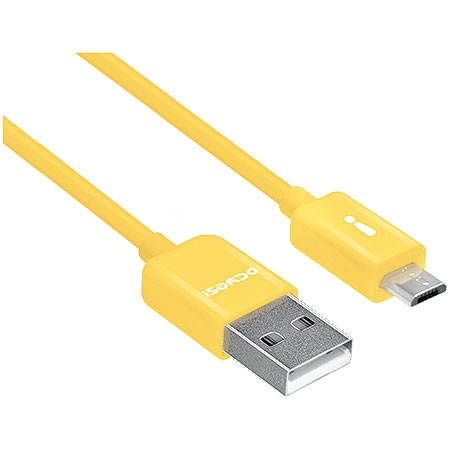 Cabo Micro USB 21680 Amarelo Linha Mobi - Pcyes