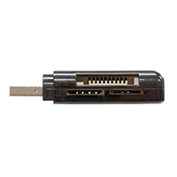 Leitor de Cartão Externo USB SD/MIcro SD/MS/T-Flash LC-01 Preto - Evus