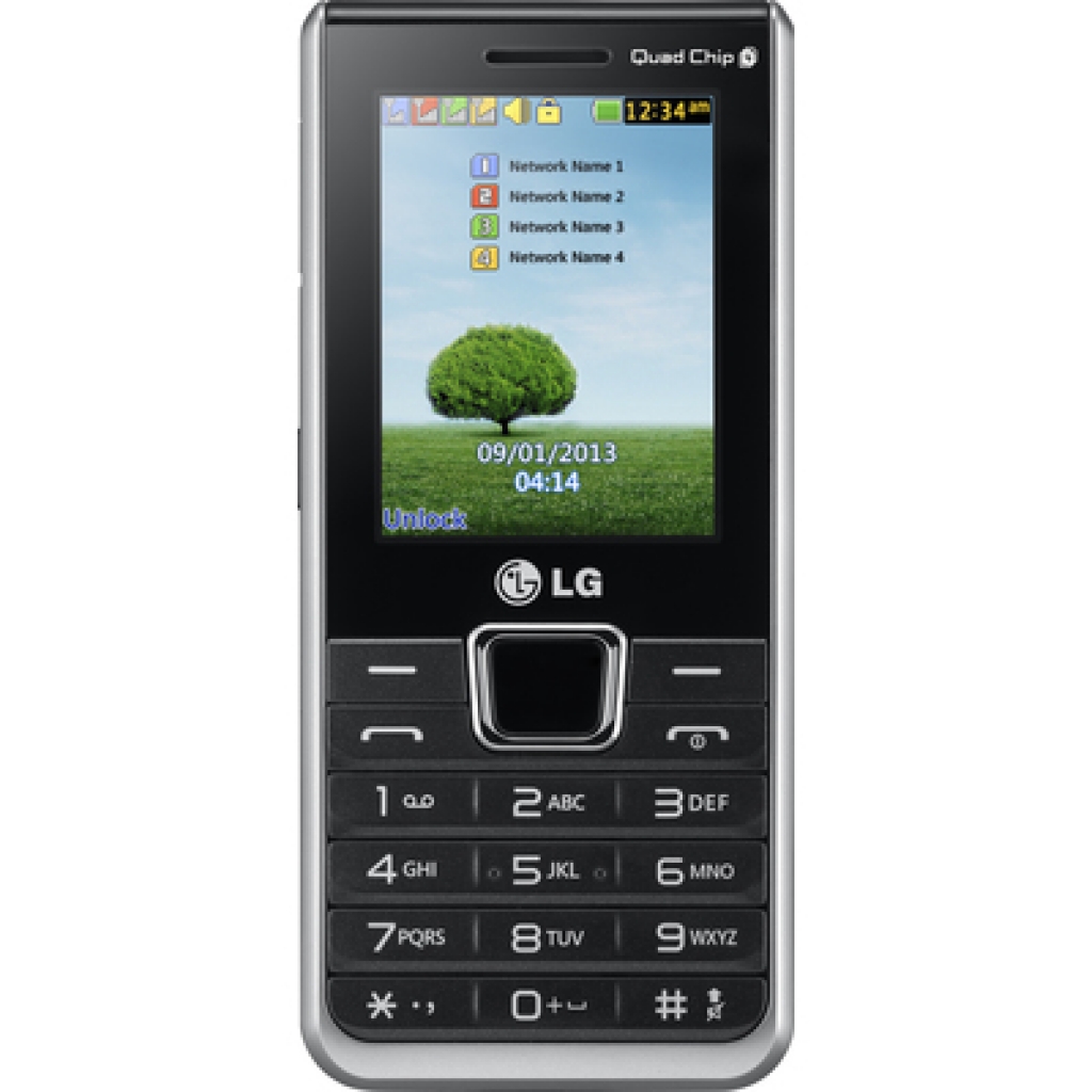 Celular Desbloqueado A395 Preto Com Quadri Chip Camera 1.3MP, MP3, Radio FM, Bluetooth, Fone e Cartao de 2GB - LG
