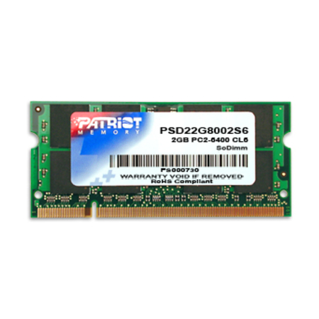 Memória para Notebook 2GB DDR2 800Mhz PSD22G8002S - Patriot