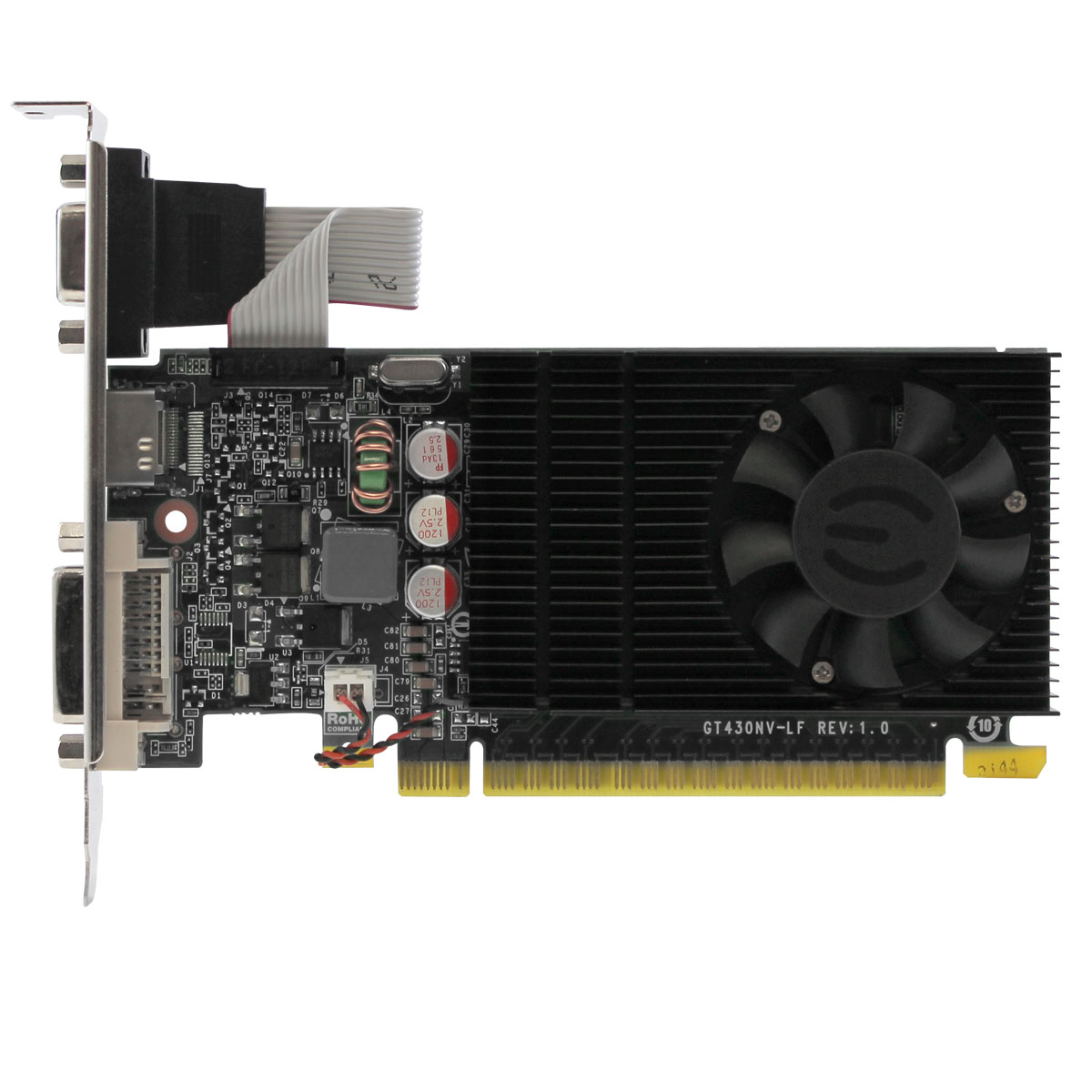 Placa de Vídeo Geforce GT730 1GB DDR3 128Bit 01G-P3-2730-KR - EVGA