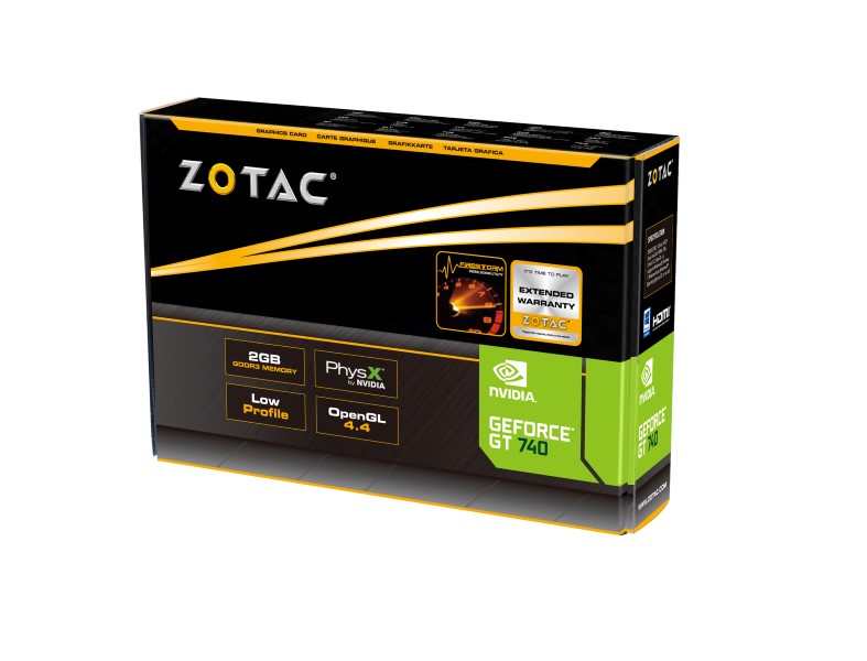 Placa de Vídeo Geforce GT740 Low Profile 2GB DDR3 128Bit ZT-71006-10L - Zotac