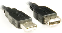 Cabo Extensor USB 2.0 A-Macho x A-Femea 1.8 Metros PC-USB1802 - Plus Cable