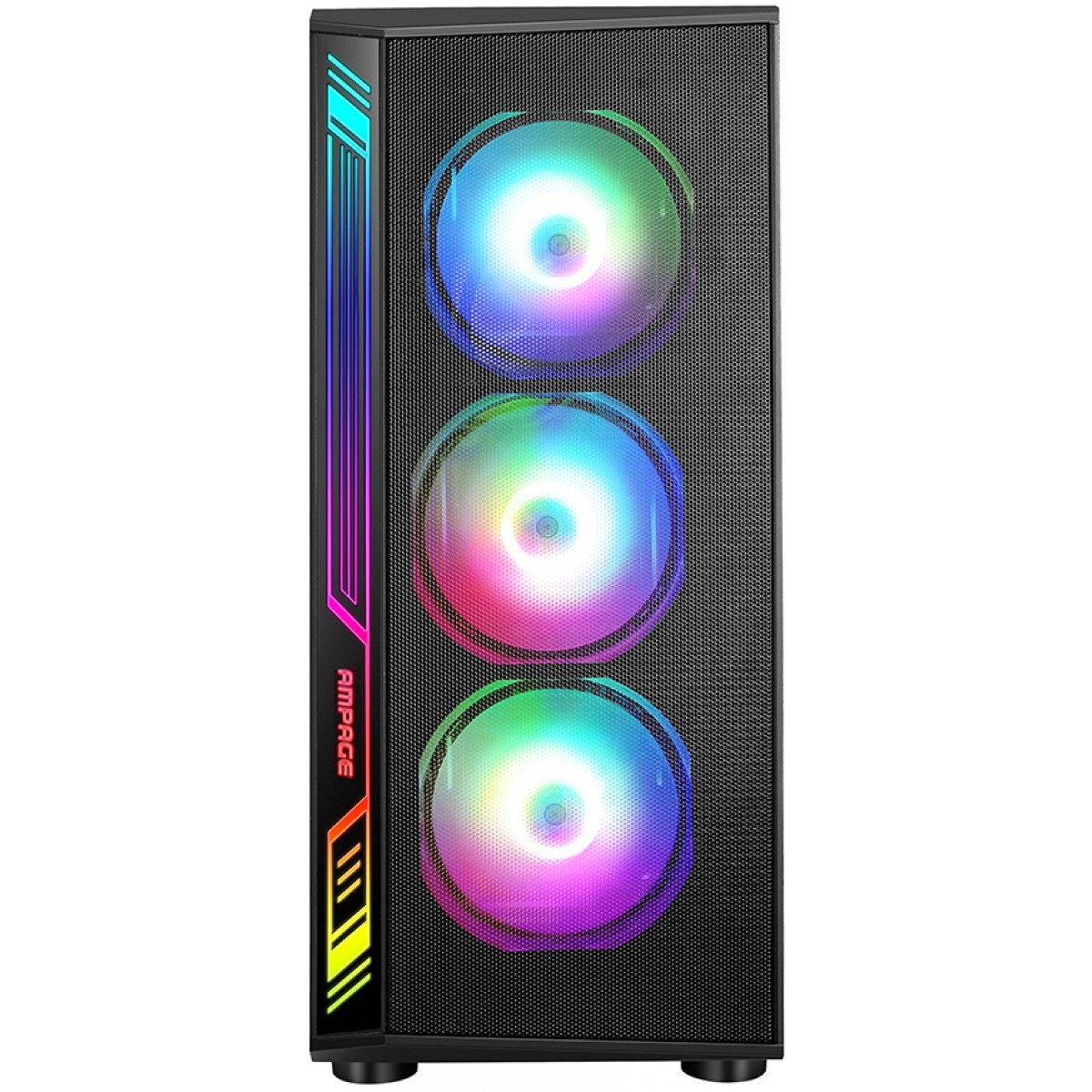 Gabinete Gamer DEX RGB Vidro Temperado com 6 Cooler - Liketec