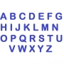 Letras em EVA Alfabeto Azul Royal - 14cm