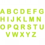 Letras em EVA Alfabeto Verde Claro - 14cm