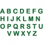 Letras em EVA Alfabeto Verde Escuro - 14cm