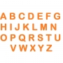 Letras em EVA Alfabeto Laranja - 14cm