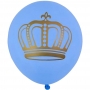 Balão Coroa Azul - 11 Polegadas - 25 Unidades
