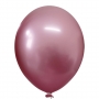Balão Cromado Alumínio Rose - 9 Polegadas - 25 Unidades