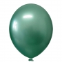 Balão Cromado Alumínio Verde - 9 Polegadas - 25 Unidades