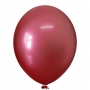 Balão Cromado Alumínio Vermelho - 9 Polegadas - 25 Unidades