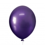 Balão Cromado Alumínio Violeta - 5 Polegadas - 25 Unidades