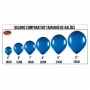 Balão Cromado Azul - 5 Polegadas - 25 Unidades