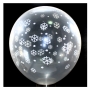Balão Flocos de Neve Cristal - 25 unidades