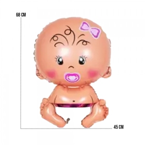Balão Metalizado Baby Girl - 26 Polegadas