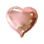 Balão Metalizado Coração Rose Gold - 10 Polegadas