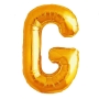Balão Metalizado Letra G Dourado 70cm