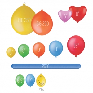 Balão Neon Sortido - 9 Polegadas - 30 Unidades