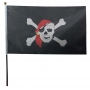 Bandeira Pirata Caveira com Haste