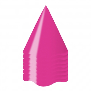 Chapéu de Aniversário Rosa Pink Liso - 8 Unidades