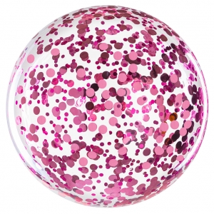 Confete Metalizado para Balão Redondo Rosa - 25g