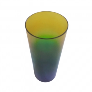 Copo Long Drink Verde Amarelo e Azul - 320ml - 6 Unidades