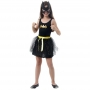 Fantasia Batgirl Infantil Dress Up com Máscara