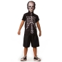 Fantasia Halloween Esqueleto Clássico Curto Infantil
