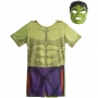 Fantasia Hulk Infantil Curta com Máscara