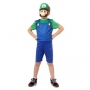 Fantasia Luigi Infantil Super Pop com Máscara