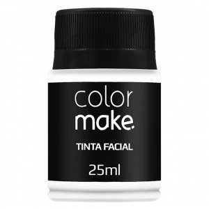 Kit Tinta Facial Colormake 25ml - 3 unidades - Branco, Preto, Vermelho