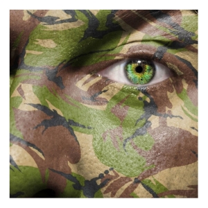 Kit Tinta Facial Cremosa Camuflagem 4g - 5 Unidades