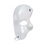 Máscara Meio Rosto Branca Fantasma da Ópera