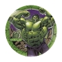 Prato Redondo Hulk 18cm - 12 Unidades