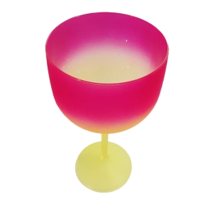 Taça de Gin Acrílico Neon Pink e Amarelo 500mL
