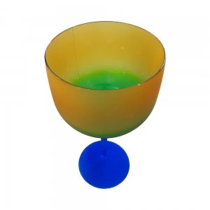 Taça de Gin Acrílico Verde Amarelo e Azul 500mL - 6 Un
