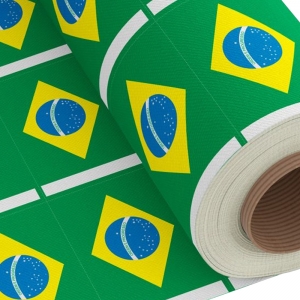 Tnt Estampado Mini Bandeira do Brasil - 5 Metros