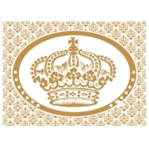 Tnt Estampado Coroa Dourada - Painel