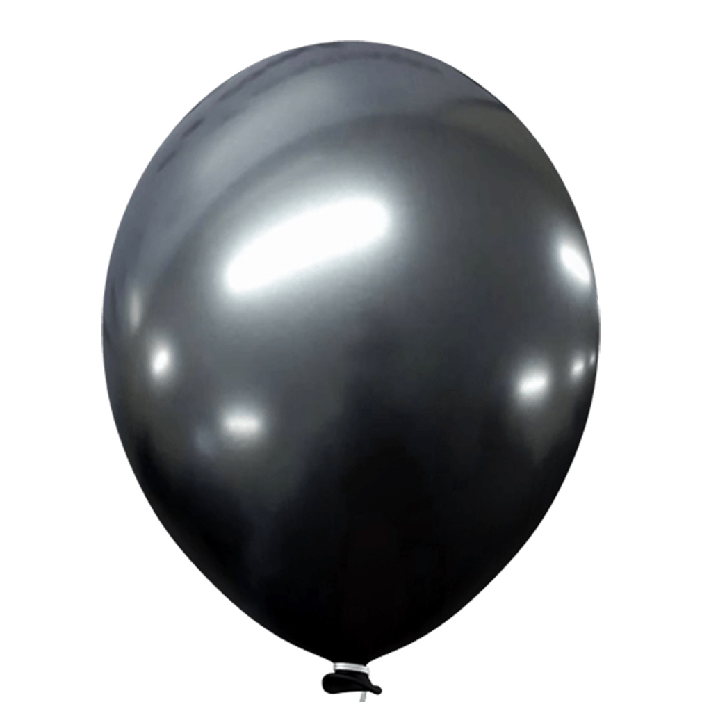 Balão Cromado Alumínio Onix - 9 Polegadas - 25 unidades