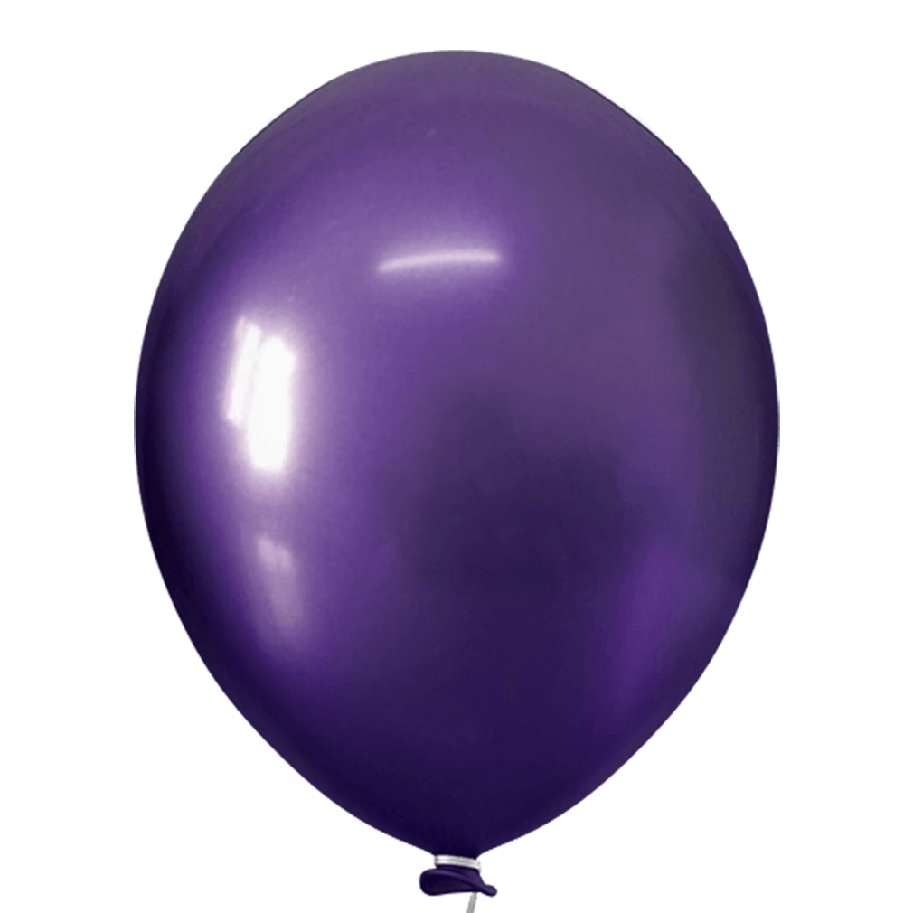 Balão Cromado Alumínio Violeta - 9 Polegadas - 25 Unidades