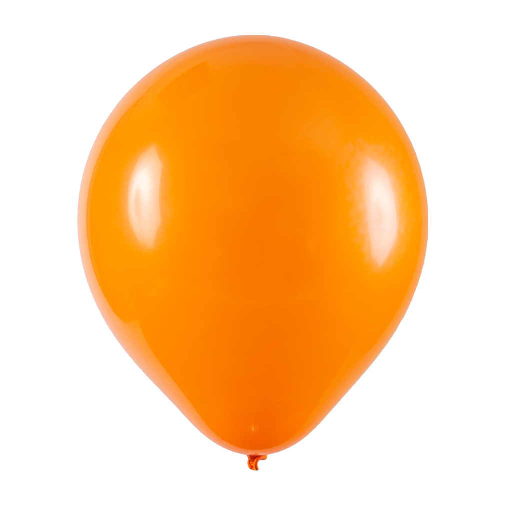 Balão de Látex Laranja - 8 Polegadas - 50 Unidades