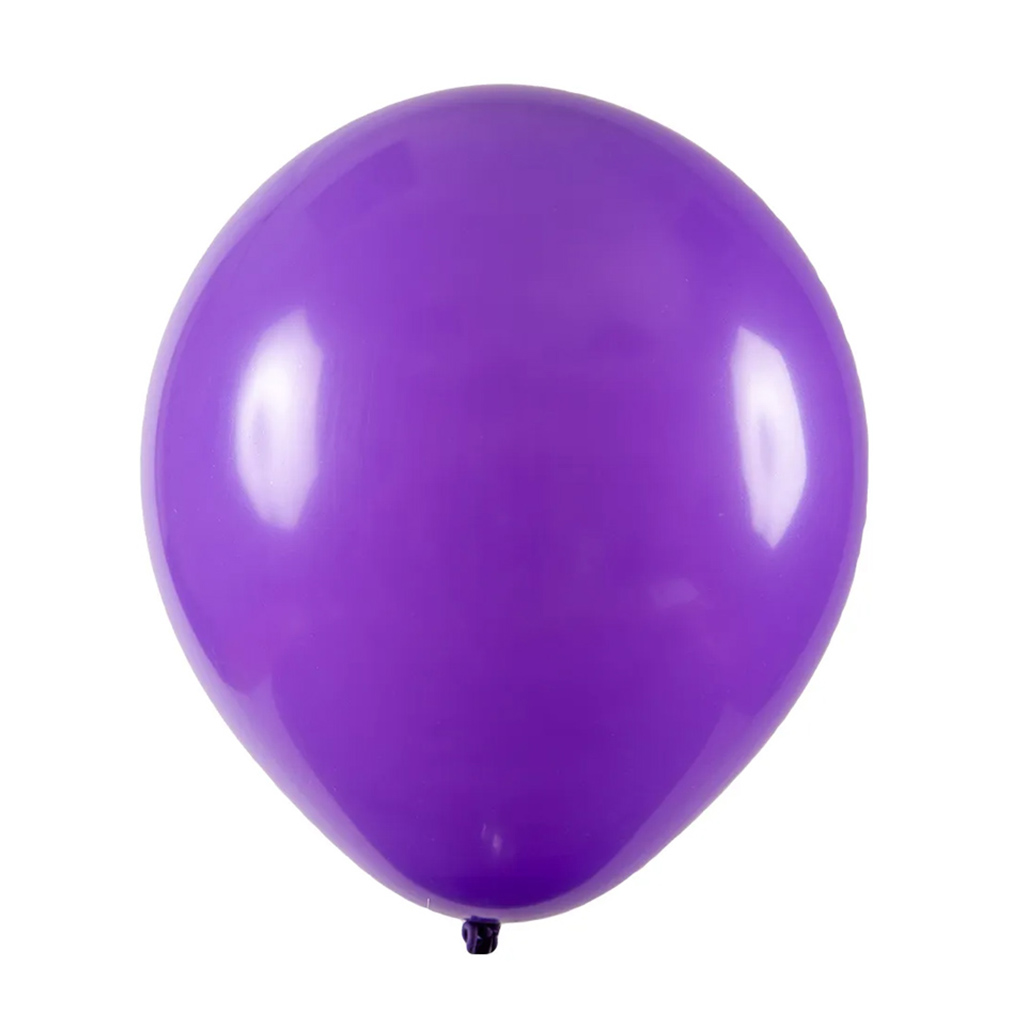 Balão de Látex Roxo - 8 Polegadas - 50 Unidades